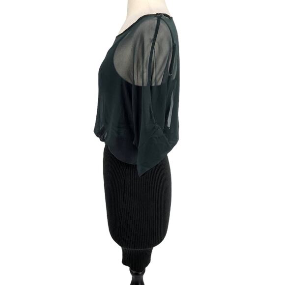 McGinn Slip Dress with Silk Sheer Top size Small - Picture 4 of 7
